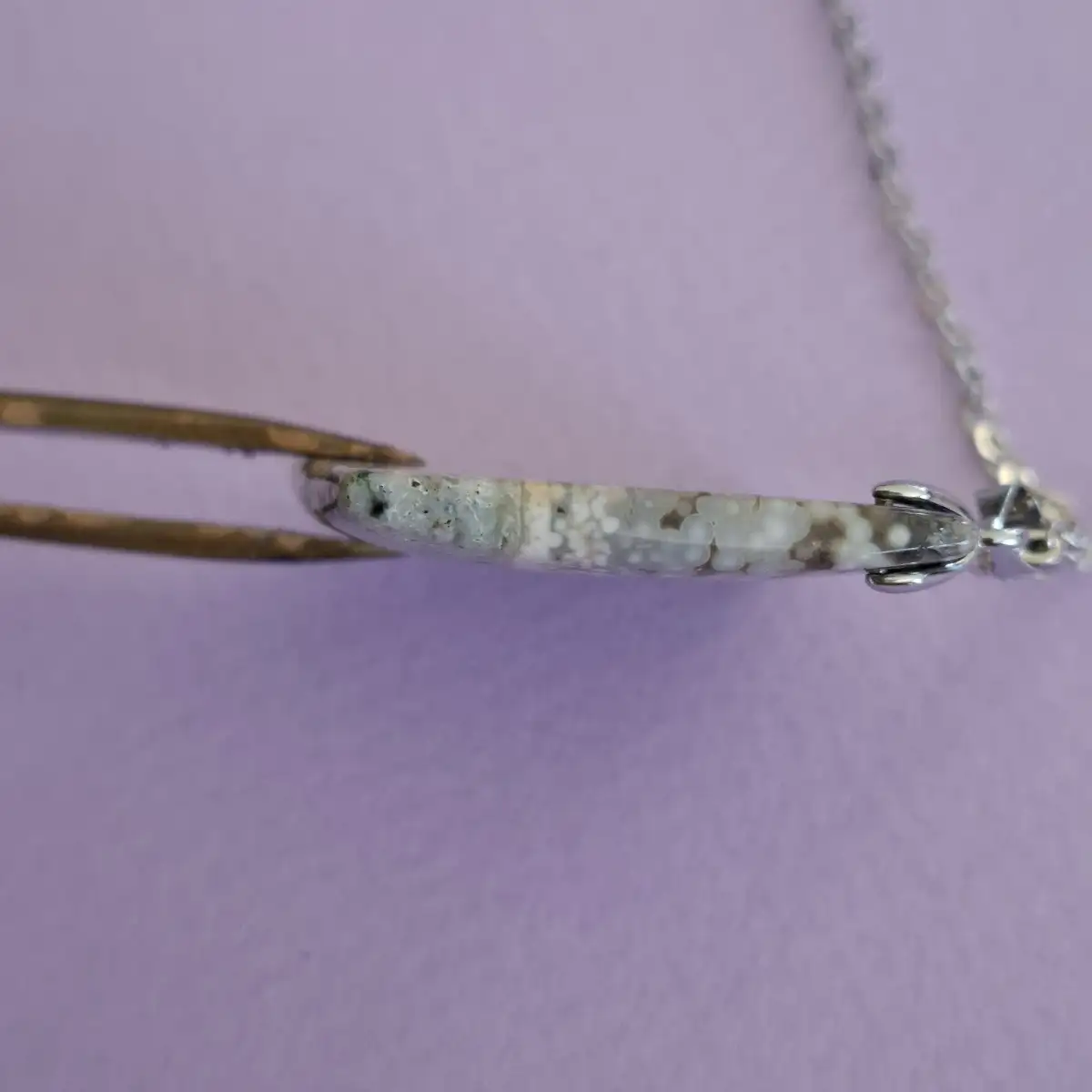 Pendentif en Jaspe Océan naturel