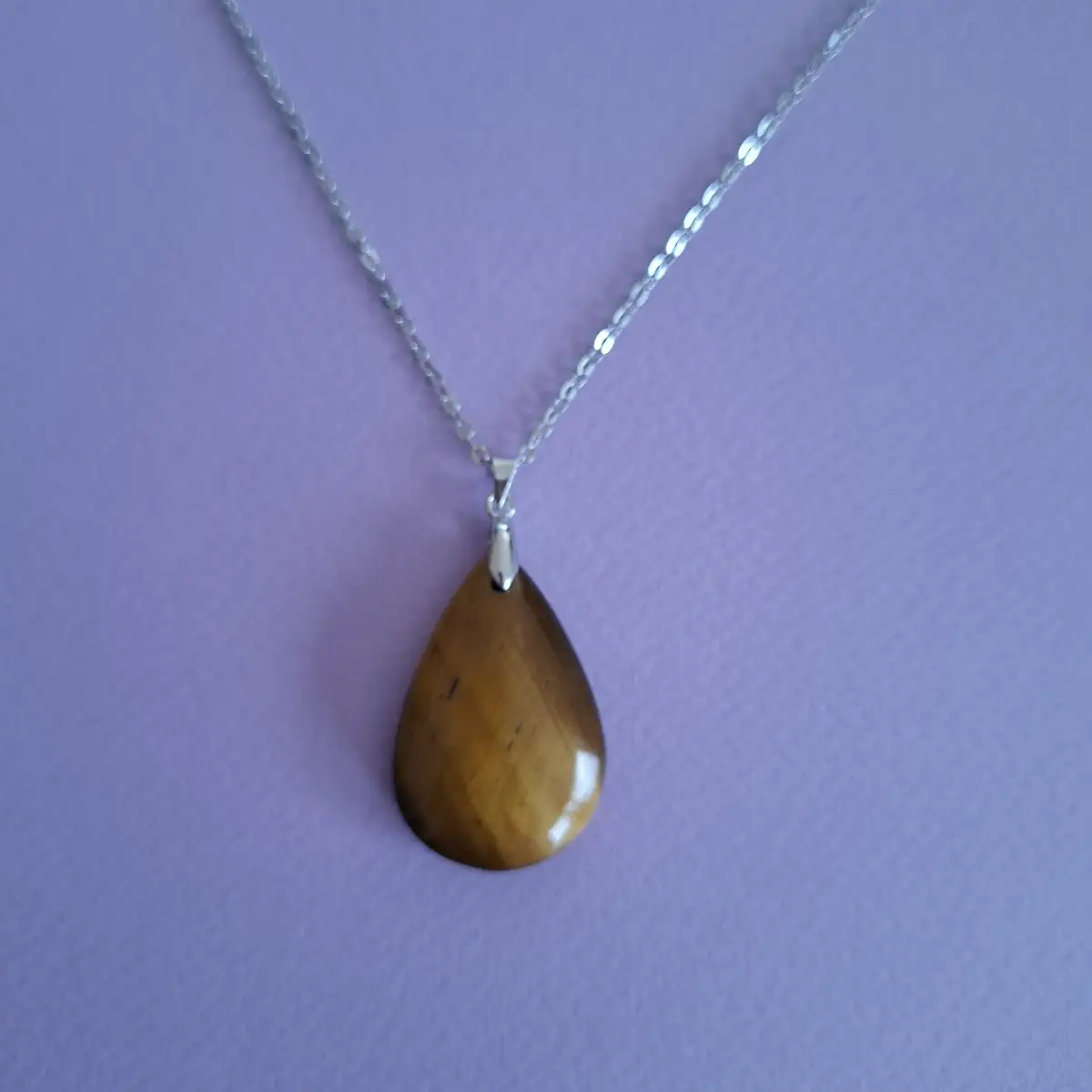Pendentif en Œil de Tigre naturel