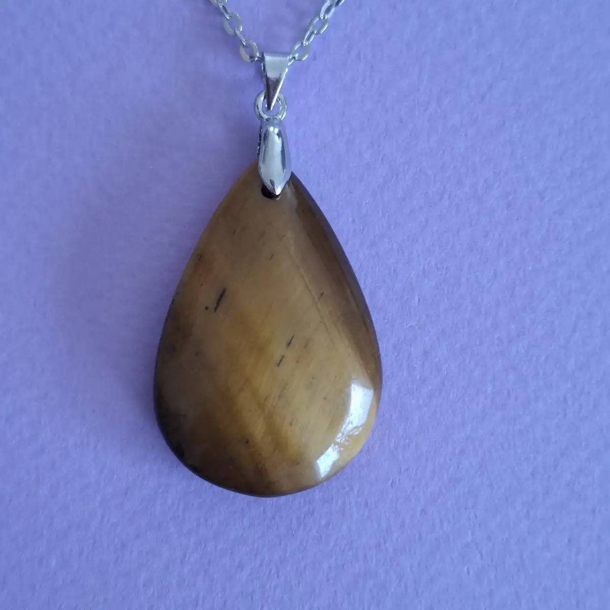 Pendentif en Œil de Tigre naturel