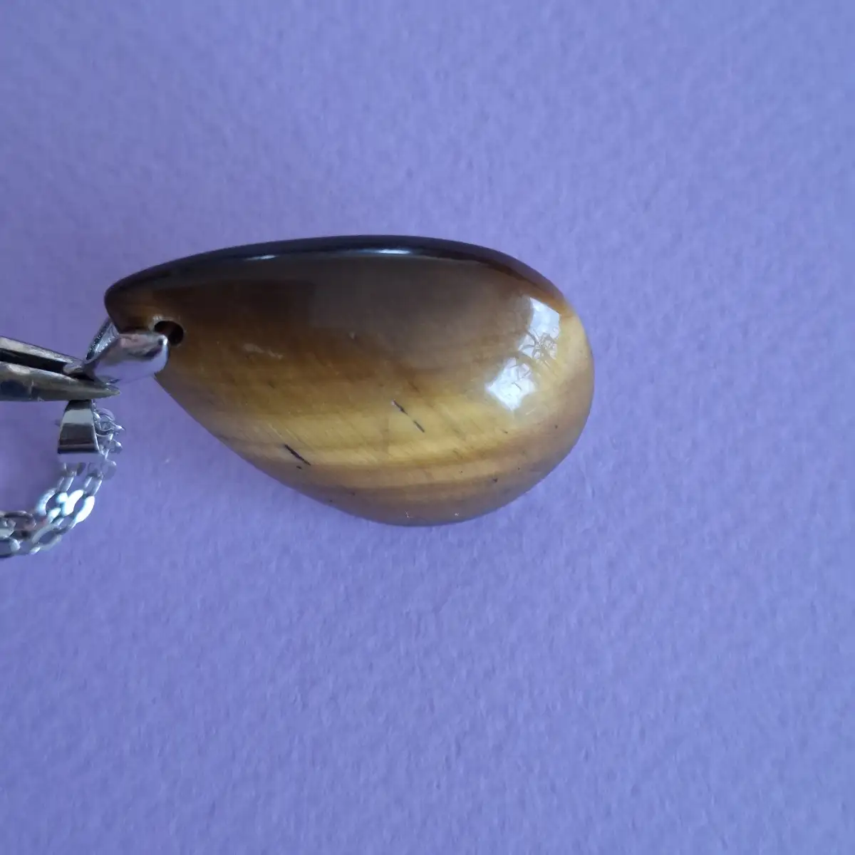 Pendentif en Œil de Tigre naturel