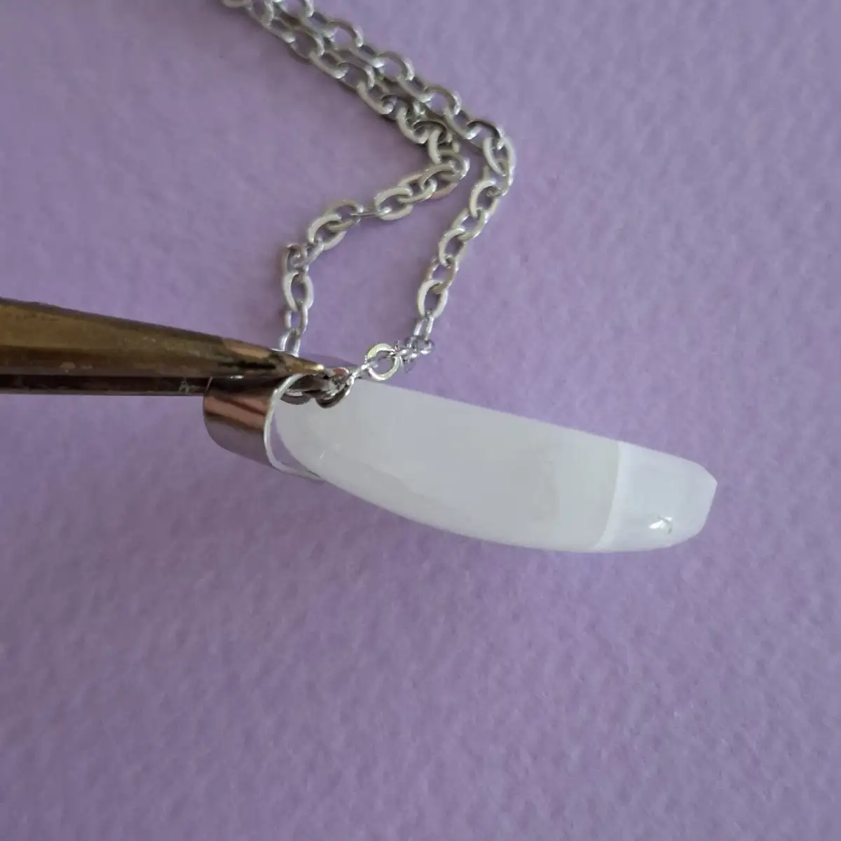 Pendentif en Pierre de Lune Arc-en-ciel naturelle