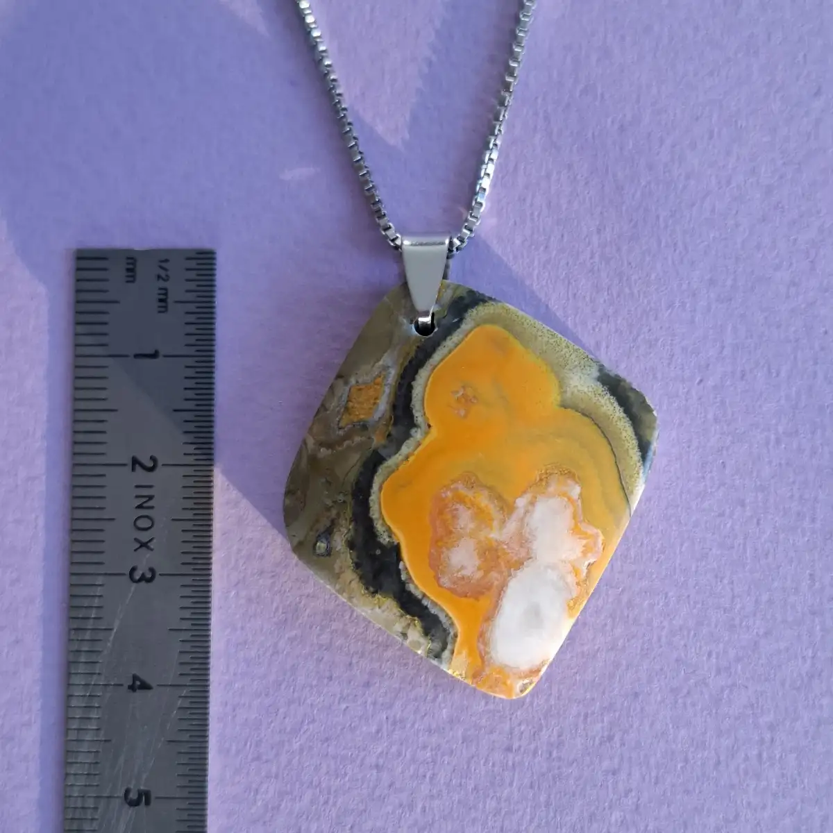 Pendentif en Jaspe Bumblebee naturel