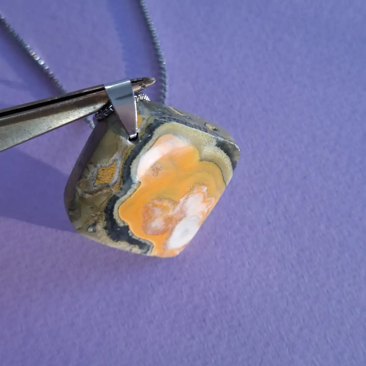 Pendentif en Jaspe Bumblebee naturel