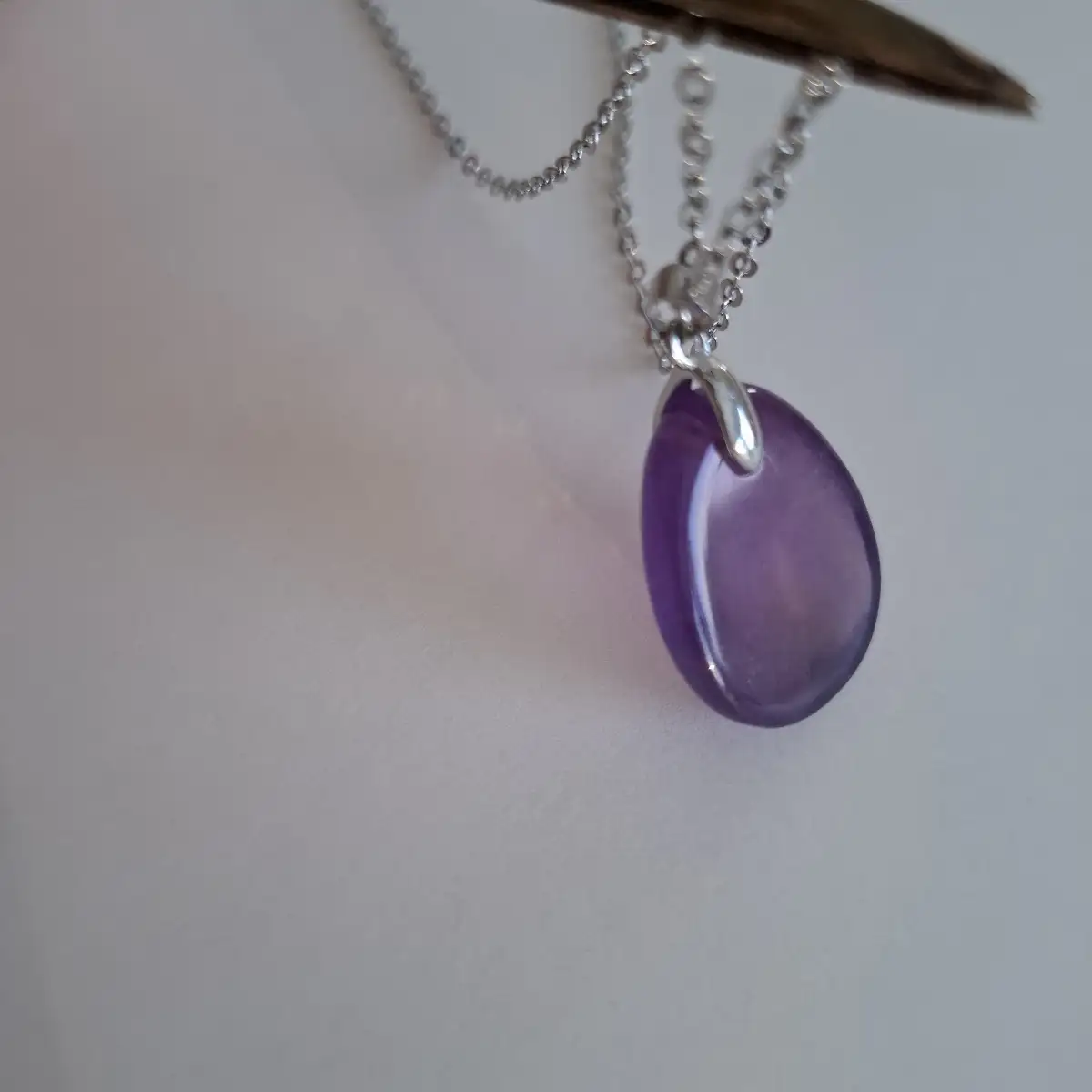 Pendentif en Améthyste naturelle