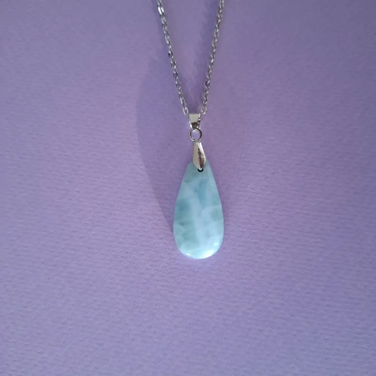 Pendentif en Larimar naturel – République Dominicaine