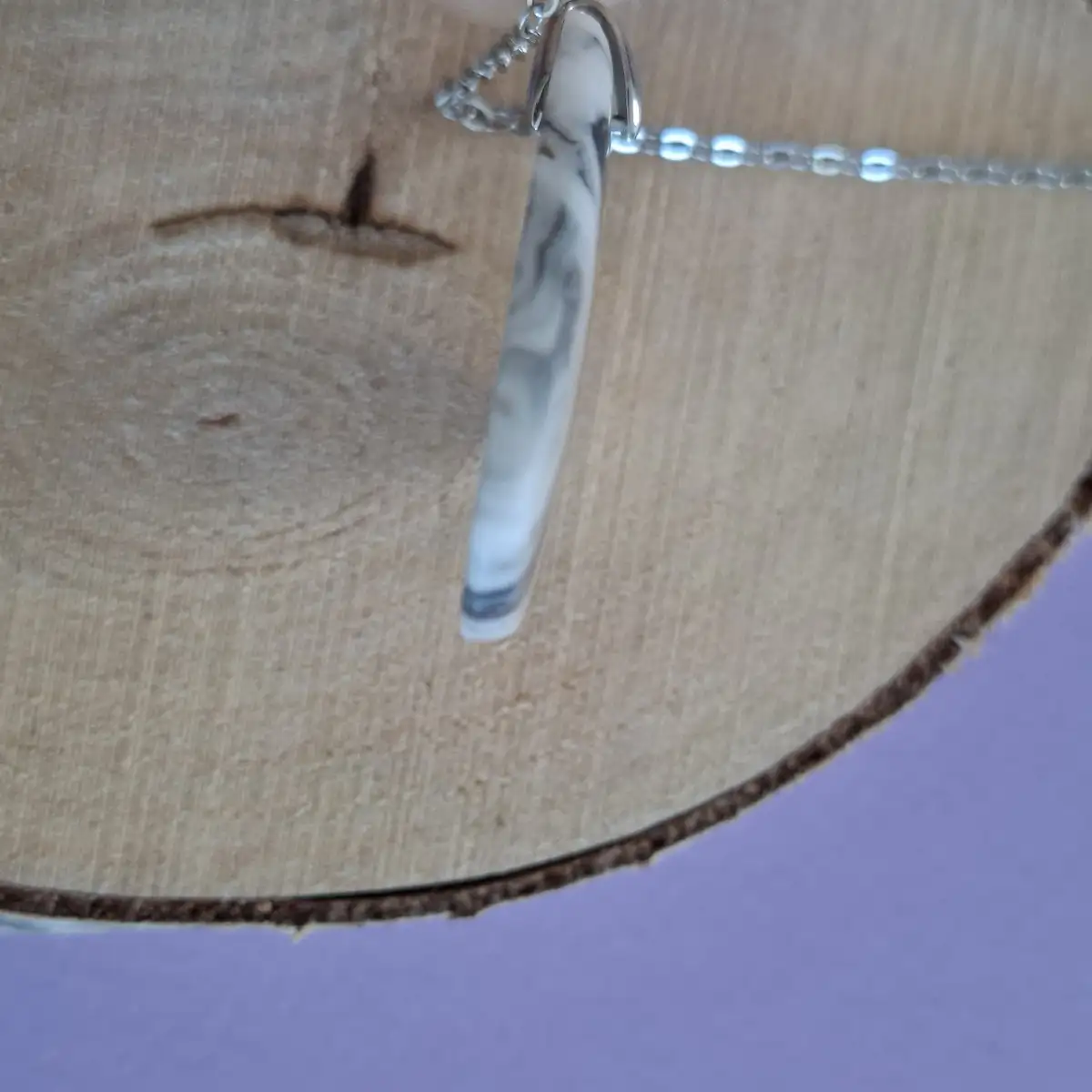 Pendentif en Jaspe Zébré naturel