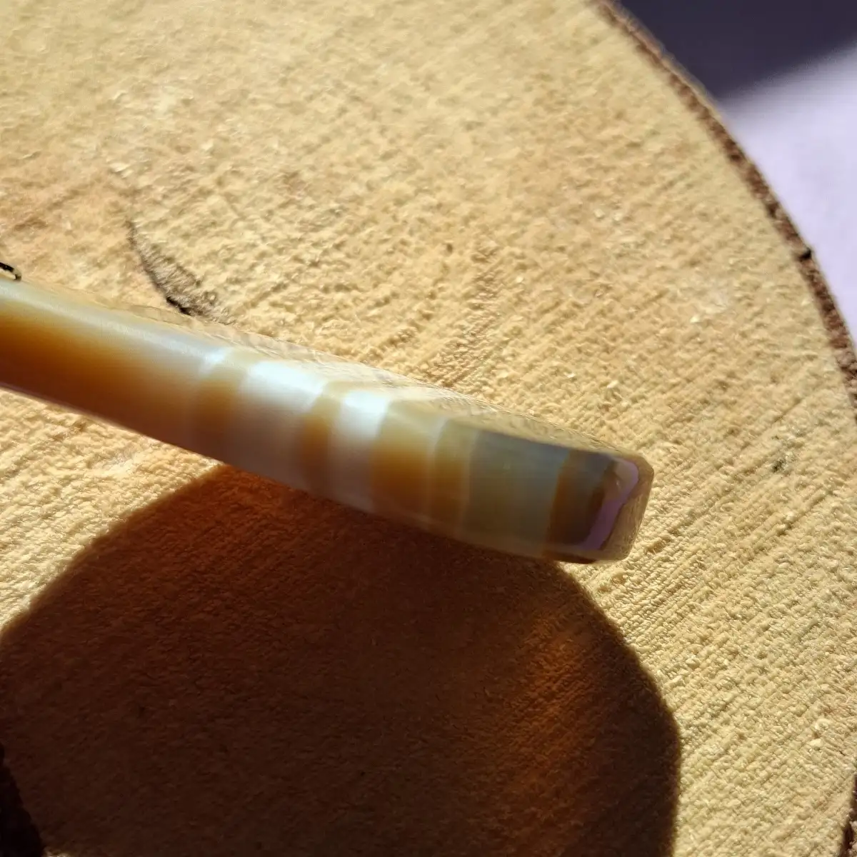 Pendentif en Agate de Châtel-Perron naturelle– France (Auvergne)