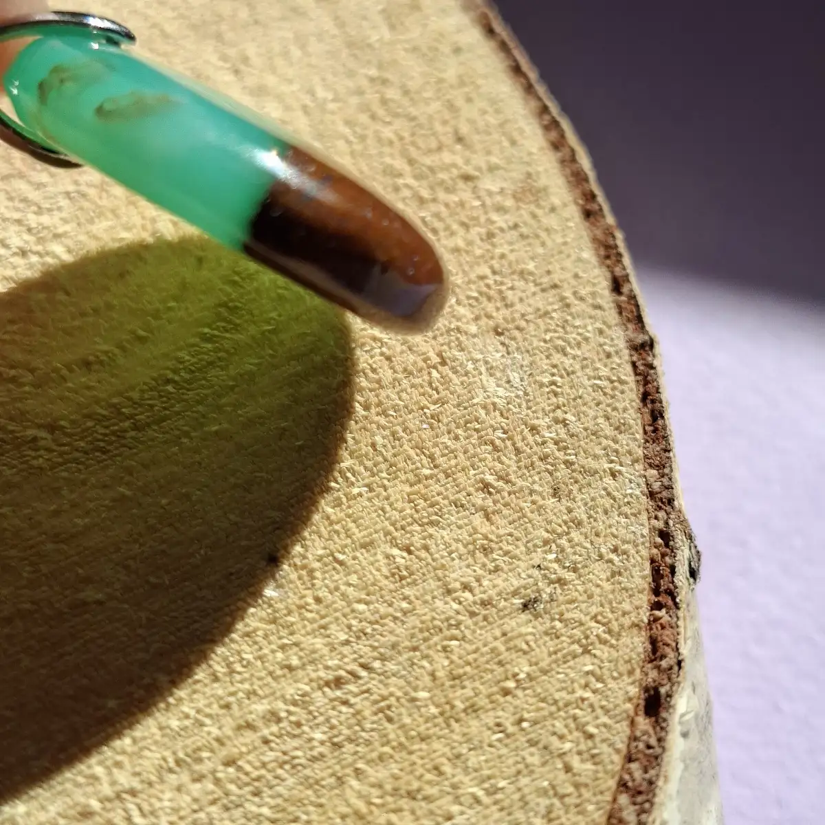 Pendentif en Chrysoprase naturelle
