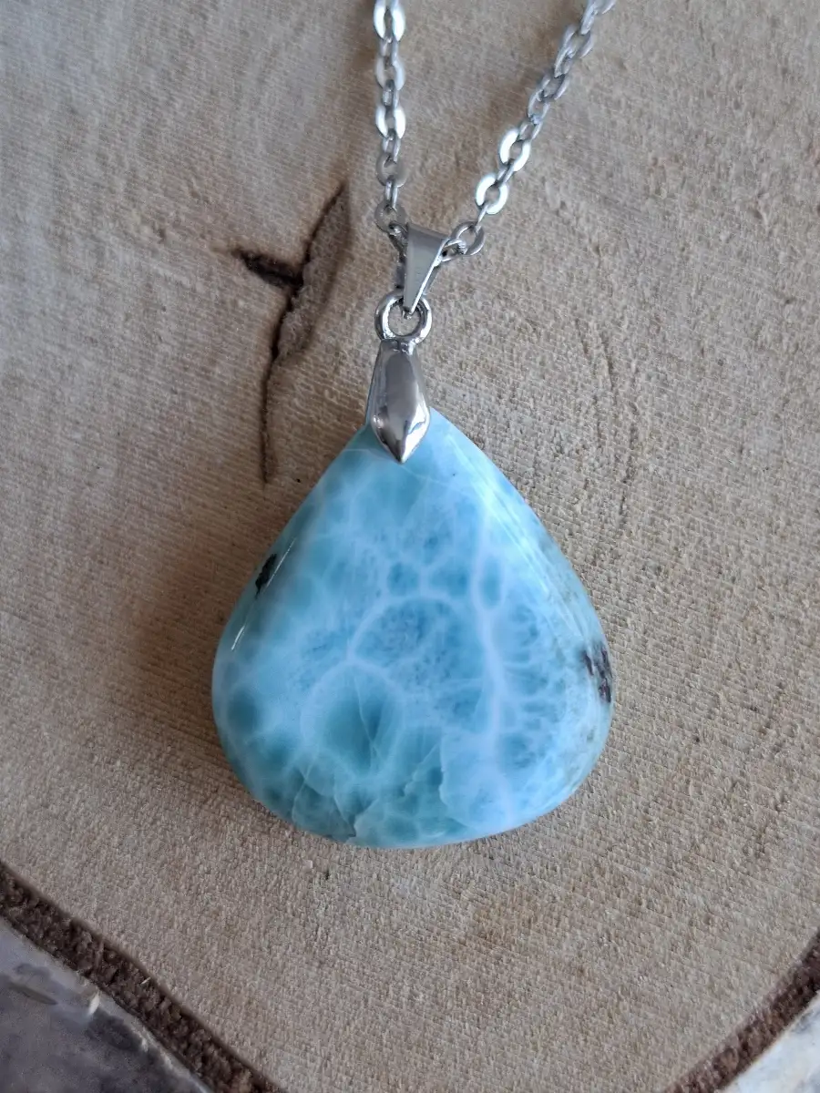 Pendentif en Larimar – République Dominicaine