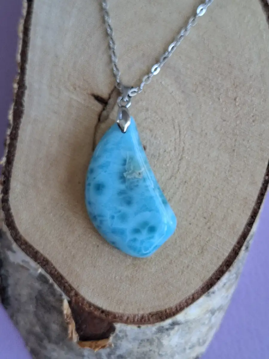 Pendentif en Larimar – République Dominicaine