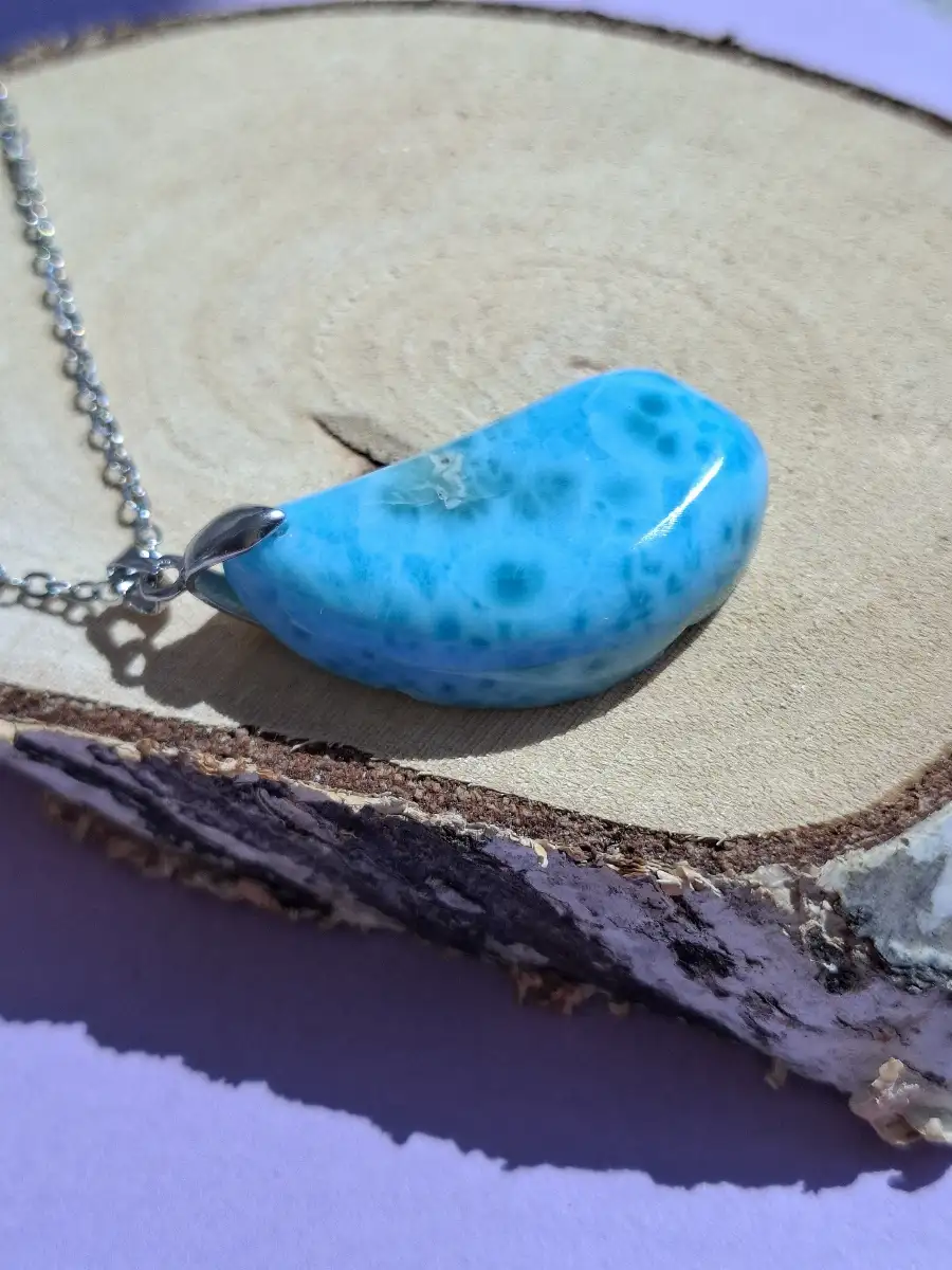 Pendentif en Larimar – République Dominicaine