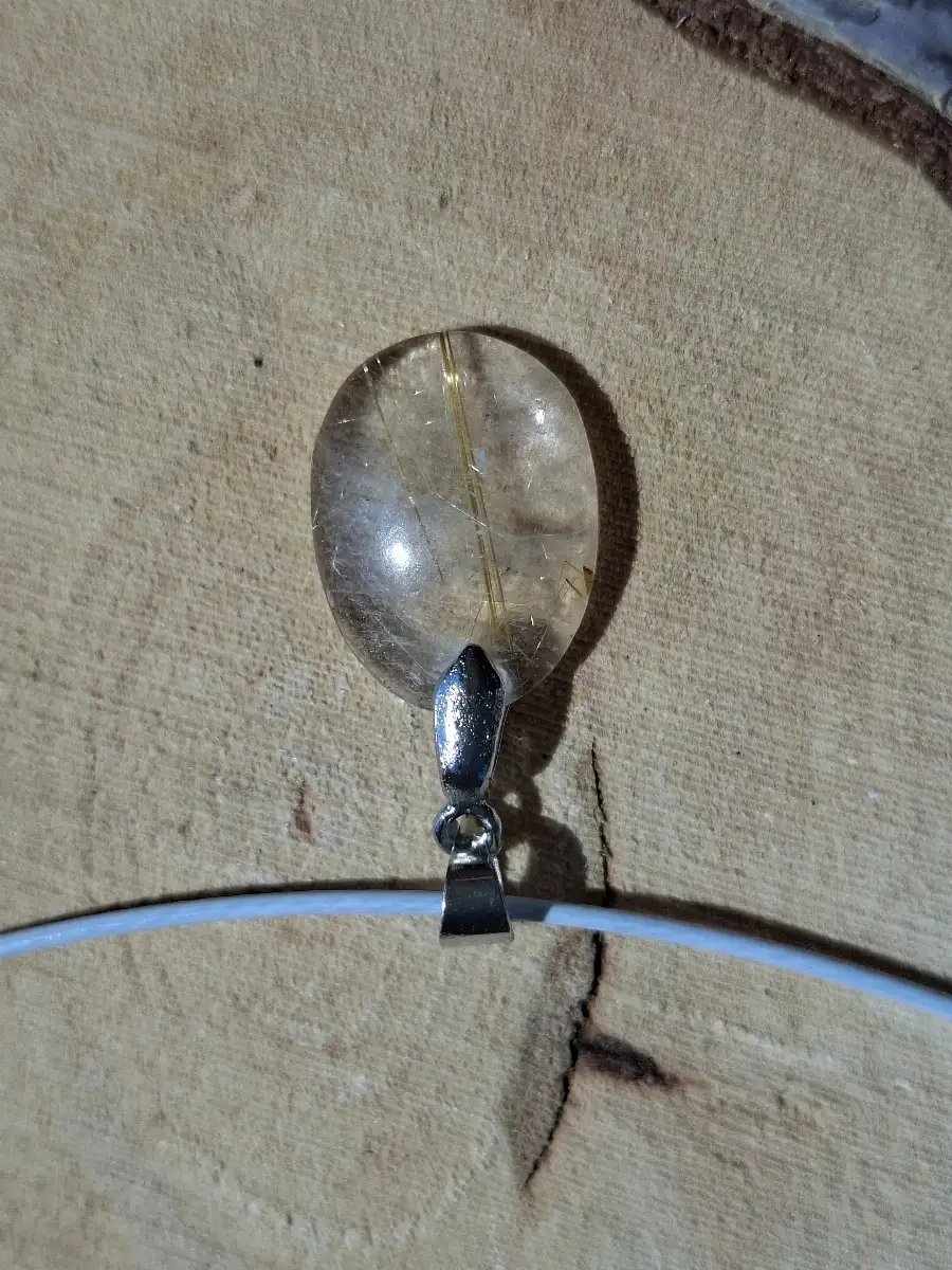 Pendentif en Quartz Rutile naturel