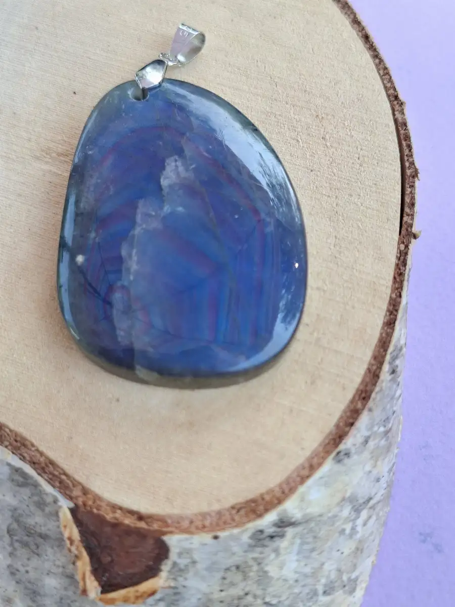 cabochon en labradorite naturelle- couleur Bleu