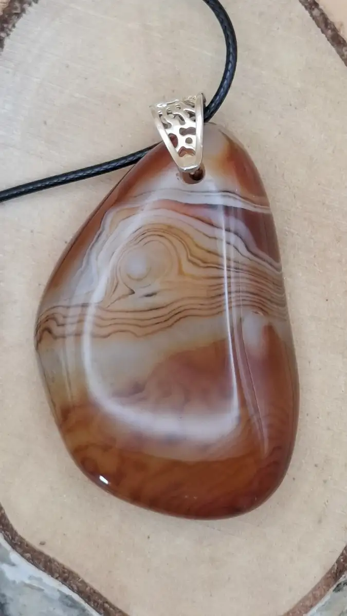 Pendentif  ENORME !! en Agate
