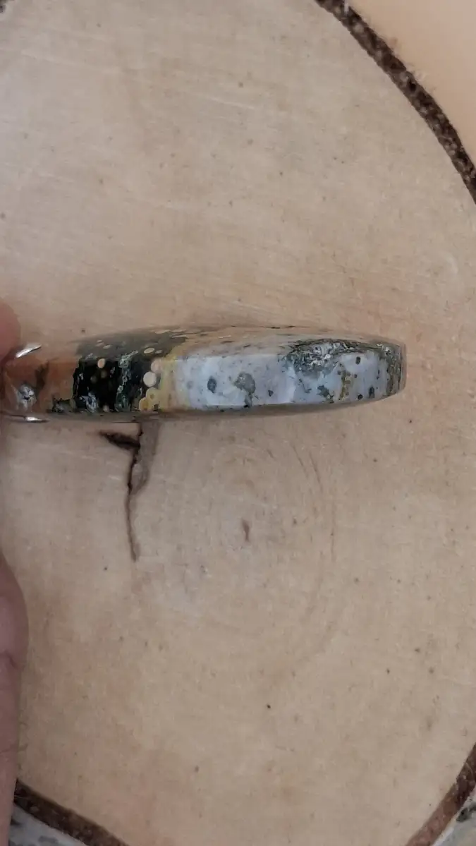 Pendentif en Jaspe Océan naturel